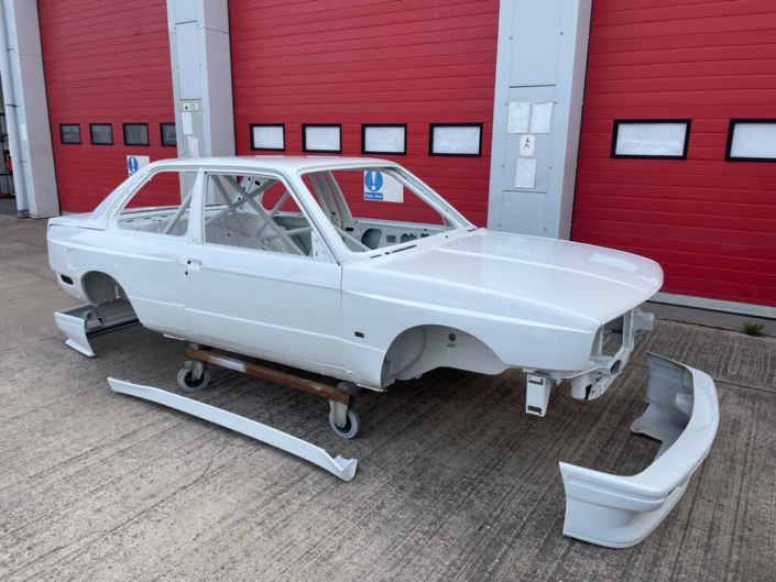 BMW E30 M3 Group A spec shell with panels